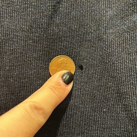 NWT Zadig & Voltaire Navy Sweater w Skull on back, Size Large - Picture 6 of 8